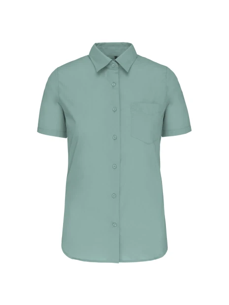 KARIBAN Chemise popeline polycoton manches courtes entretien facile femme /api/colors/9461b1f5-f20c-4909-acf0-8bf53fdec48b personnalisable