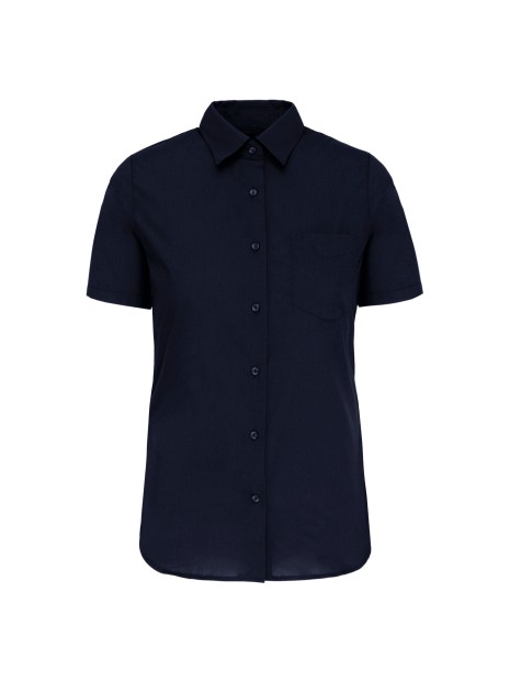 KARIBAN Chemise popeline polycoton manches courtes entretien facile femme /api/colors/b68891a9-1d28-4f7a-8deb-775c45027afd personnalisable