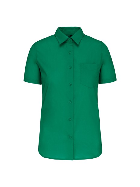 KARIBAN Chemise popeline polycoton manches courtes entretien facile femme /api/colors/8e228bbe-4407-4cbc-b57b-e0b7f7e9d211 personnalisable