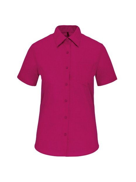 KARIBAN Chemise popeline polycoton manches courtes entretien facile femme /api/colors/0327c765-dd20-409c-911d-31f7a9b4c2f5 personnalisable