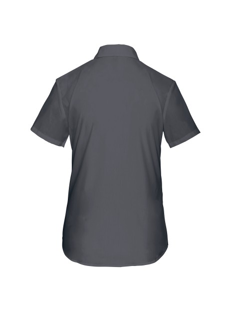 KARIBAN Chemise popeline polycoton manches courtes entretien facile femme /api/colors/b8e7287e-3390-473c-ba17-deb40419cef7 personnalisable