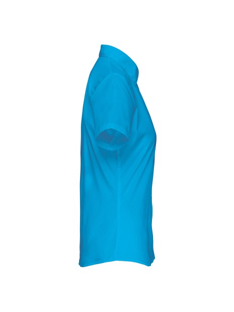 KARIBAN Chemise popeline polycoton manches courtes entretien facile femme /api/colors/e40de318-302c-4c66-b949-5dcddefdc482 personnalisable