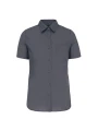 KARIBAN Chemise popeline polycoton manches courtes entretien facile femme /api/colors/b8e7287e-3390-473c-ba17-deb40419cef7 personnalisable