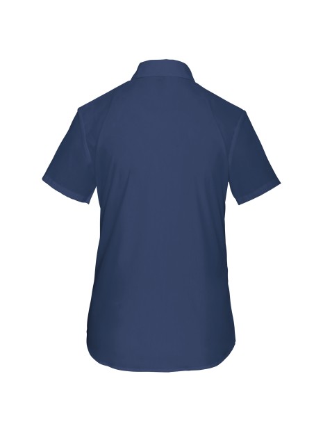 KARIBAN Chemise popeline polycoton manches courtes entretien facile femme /api/colors/ad672b31-05a4-4a7a-979a-b5fc02595a56 personnalisable