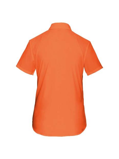 KARIBAN Chemise popeline polycoton manches courtes entretien facile femme /api/colors/d51260d5-b263-4200-988d-ee19f414959e personnalisable