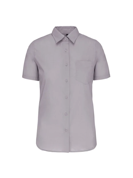KARIBAN Chemise popeline polycoton manches courtes entretien facile femme /api/colors/12080c85-8950-461d-af35-871f7cb95d1d personnalisable