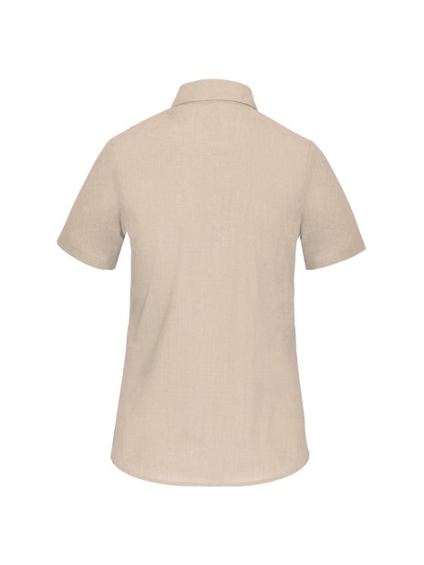 KARIBAN Chemise popeline polycoton manches courtes entretien facile femme /api/colors/a97c0345-672e-42f2-9afe-b1145dea3541 personnalisable