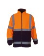 YOKO Robuste Fleecejacke in Warnfarbe Polar Fleeces personalisierbar