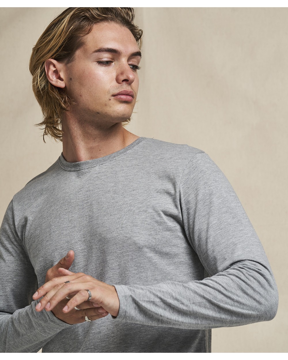 AWDIS Longsleeve Tri-Blend T T-Shirts personalisierbar