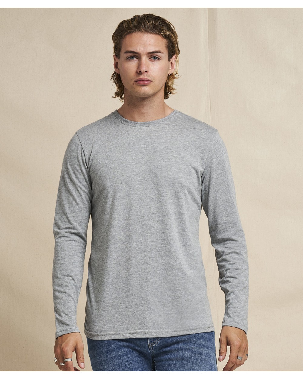 T-shirts AWDIS Longsleeve Tri-Blend T voor bedrukking &amp; borduring