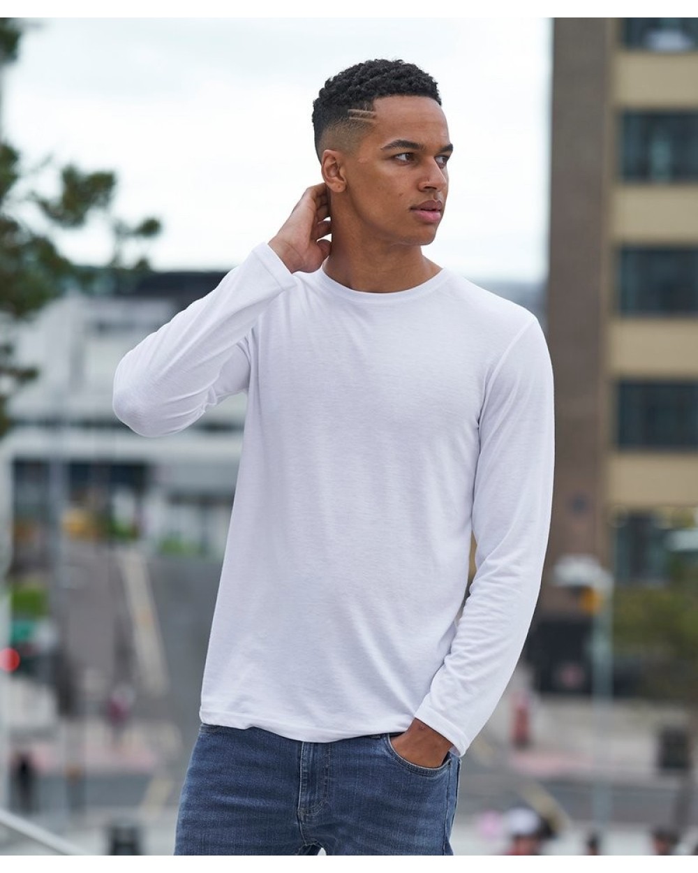 T-Shirts personnalisable AWDIS Longsleeve Tri-Blend T