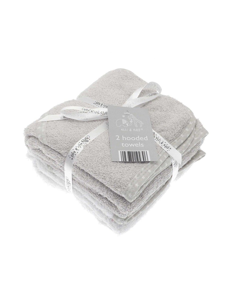 Produits éponges personnalisable HOME & LIVING Cape de bain bébé à capuche (lot de 2)