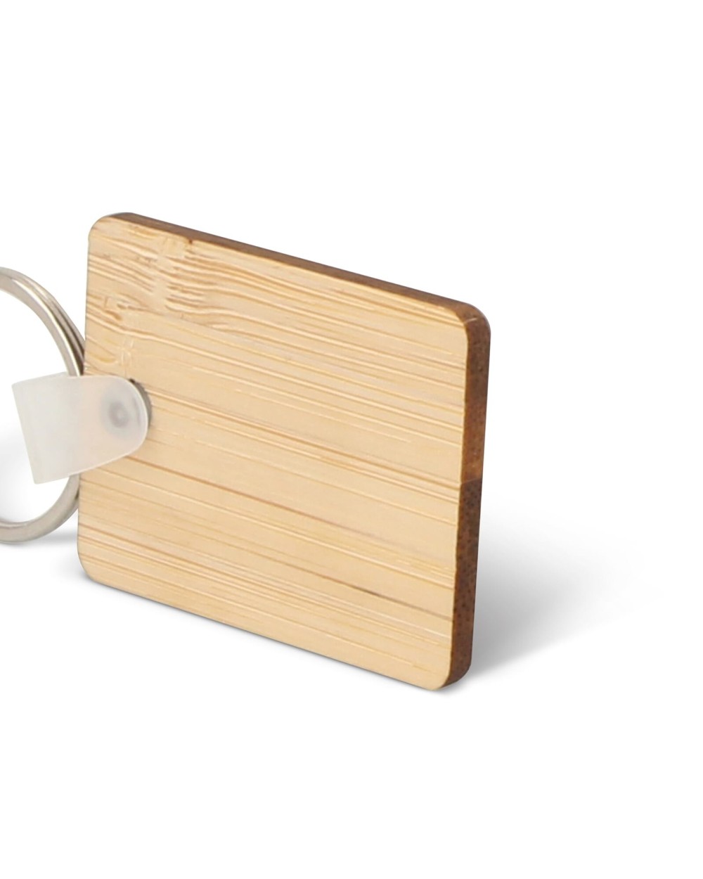 4DO Schlüsselanhänger Bamboo rechteckig Taschen personalisierbar