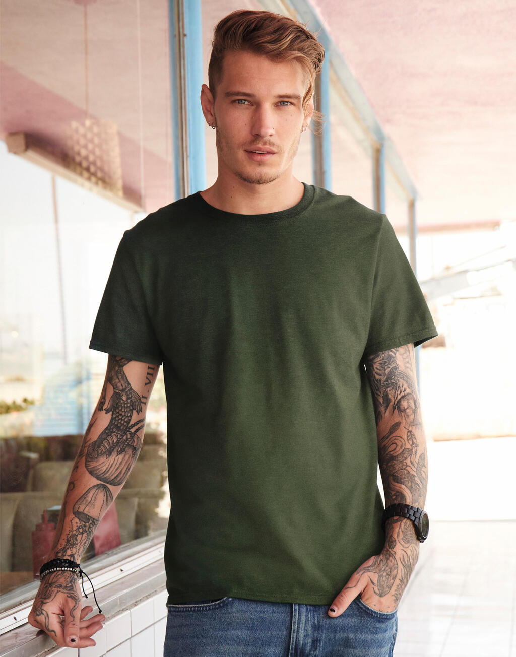 T-shirts JERZEES Premium Organic T voor bedrukking &amp; borduring