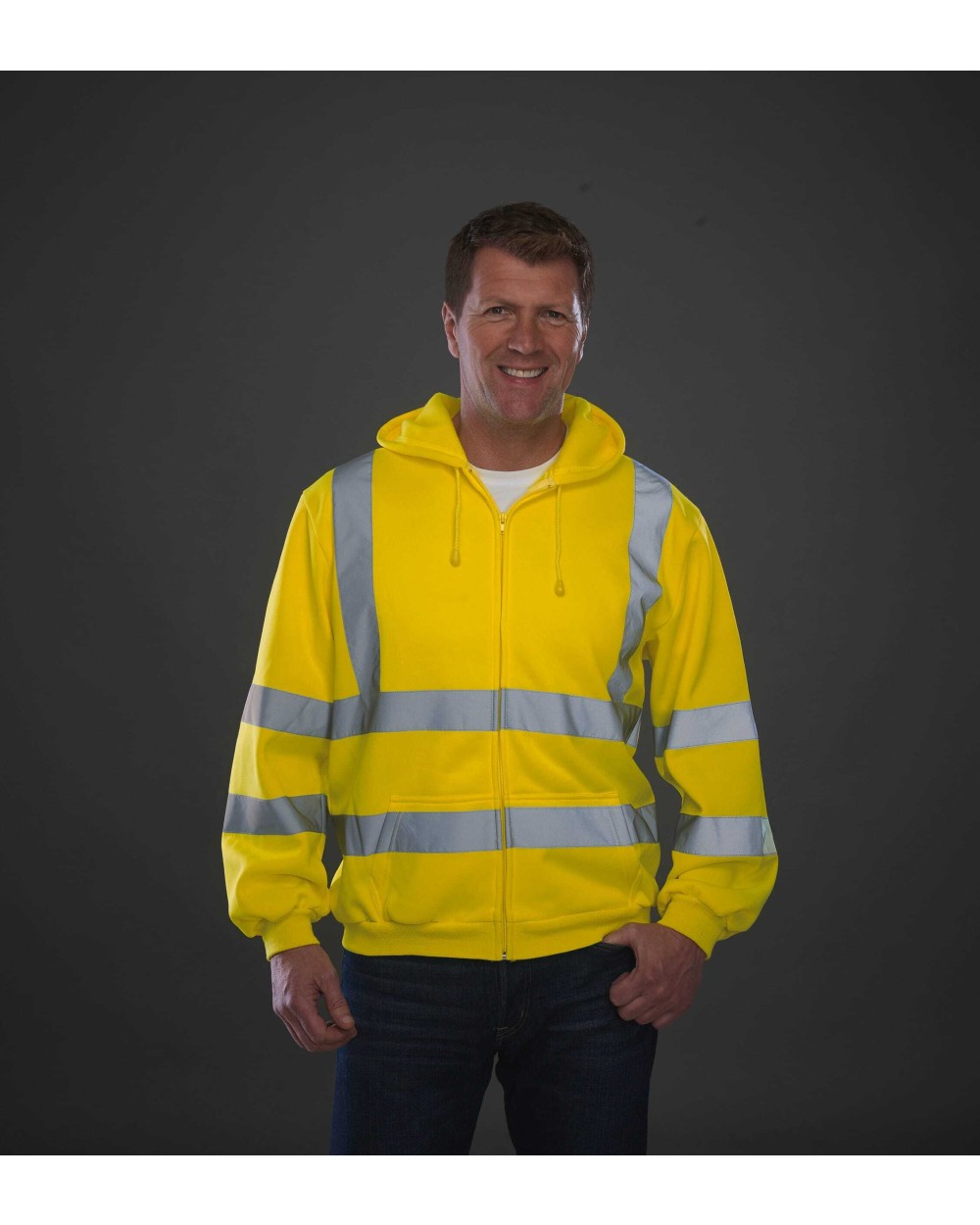 Sweaters & hoodies YOKO Veiligheidssweatervest met capuchon voor bedrukking &amp; borduring