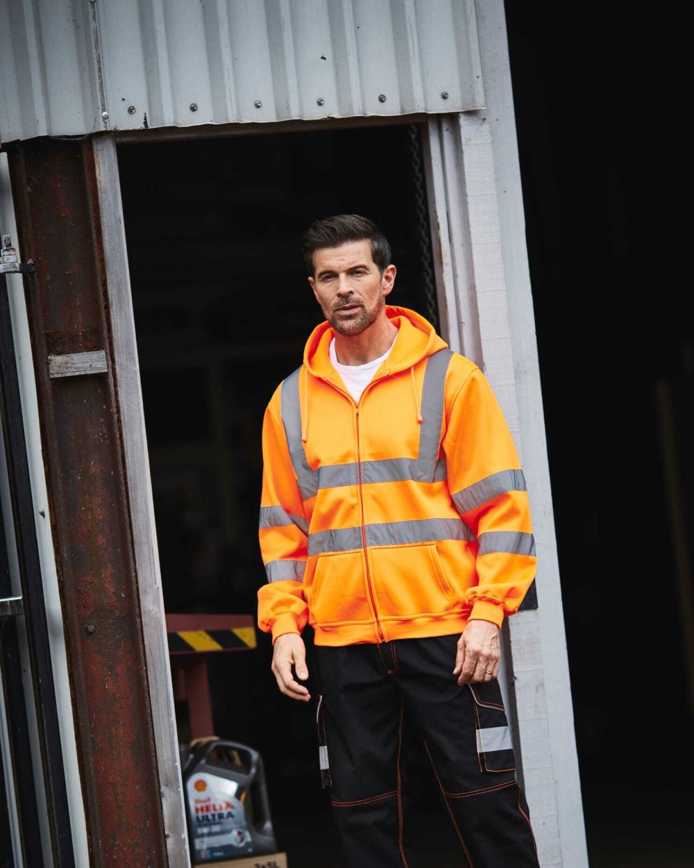 Sweaters & hoodies YOKO Veiligheidssweatervest met capuchon voor bedrukking &amp; borduring