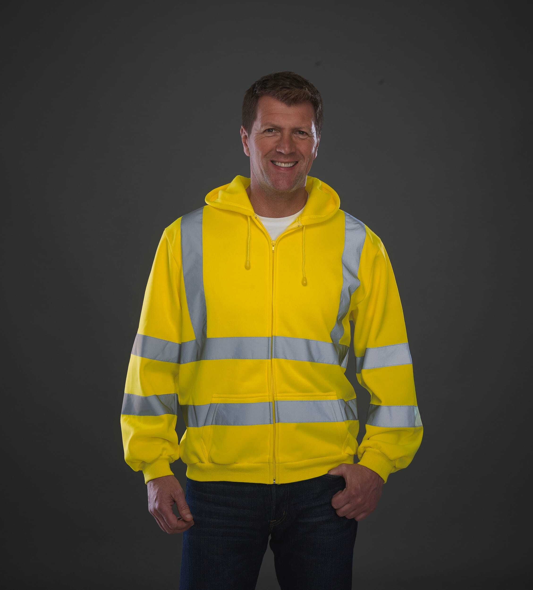 Sweaters & hoodies YOKO Veiligheidssweatervest met capuchon voor bedrukking &amp; borduring