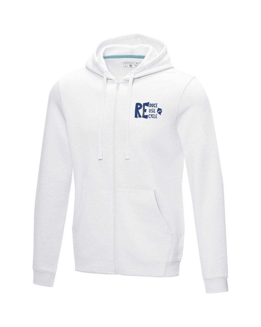 Sweat-shirts personnalisable ELEVATE Sweat full zip à capuche Ruby bio homme