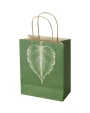 Tassen & Zakken 4DO Papieren tas van 150 g/m² gerecycled papier, gemaakt van landbouwafval, met gedraaide lintgrepen ... voor bedrukking &amp; borduring
