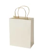 Tassen & Zakken 4DO Papieren tas van 150 g/m² gerecycled papier, gemaakt van landbouwafval, met gedraaide lintgrepen ... voor bedrukking &amp; borduring