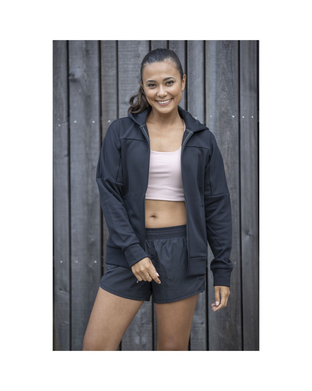 Vestes personnalisable ELEVATE Veste Nubia en tricot performance à fermeture zippée intégrale pour femme