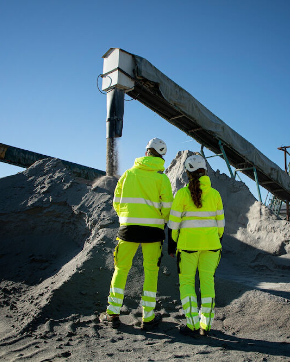 Broeken PROJOB 6571 SIGNALISATIESTRETCHBROEK MET KNIEZAKKEN EN SPIJKERZAKKEN EN ISO 20471 KLASSE 2 voor bedrukking &amp; borduring