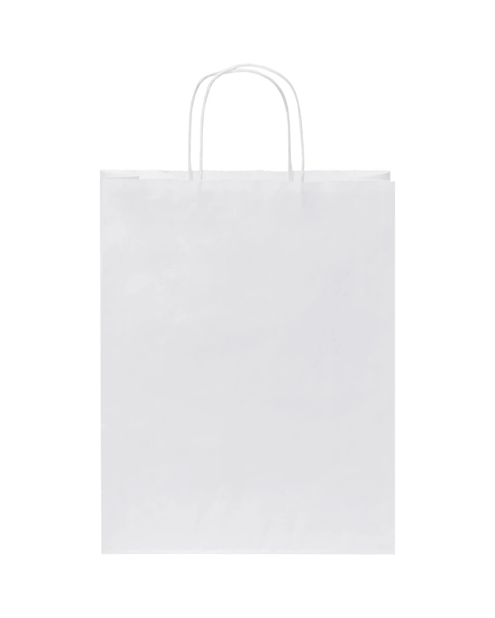 4DO Kraftpapiertasche 80 g/m² mit gedrehten Griffen – 25 × 11 × 32 cm Taschen personalisierbar
