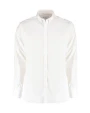 Chemises personnalisable KUSTOM KIT Slim Fit Stretch Oxford Shirt LS