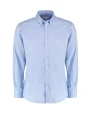 Chemises personnalisable KUSTOM KIT Slim Fit Stretch Oxford Shirt LS