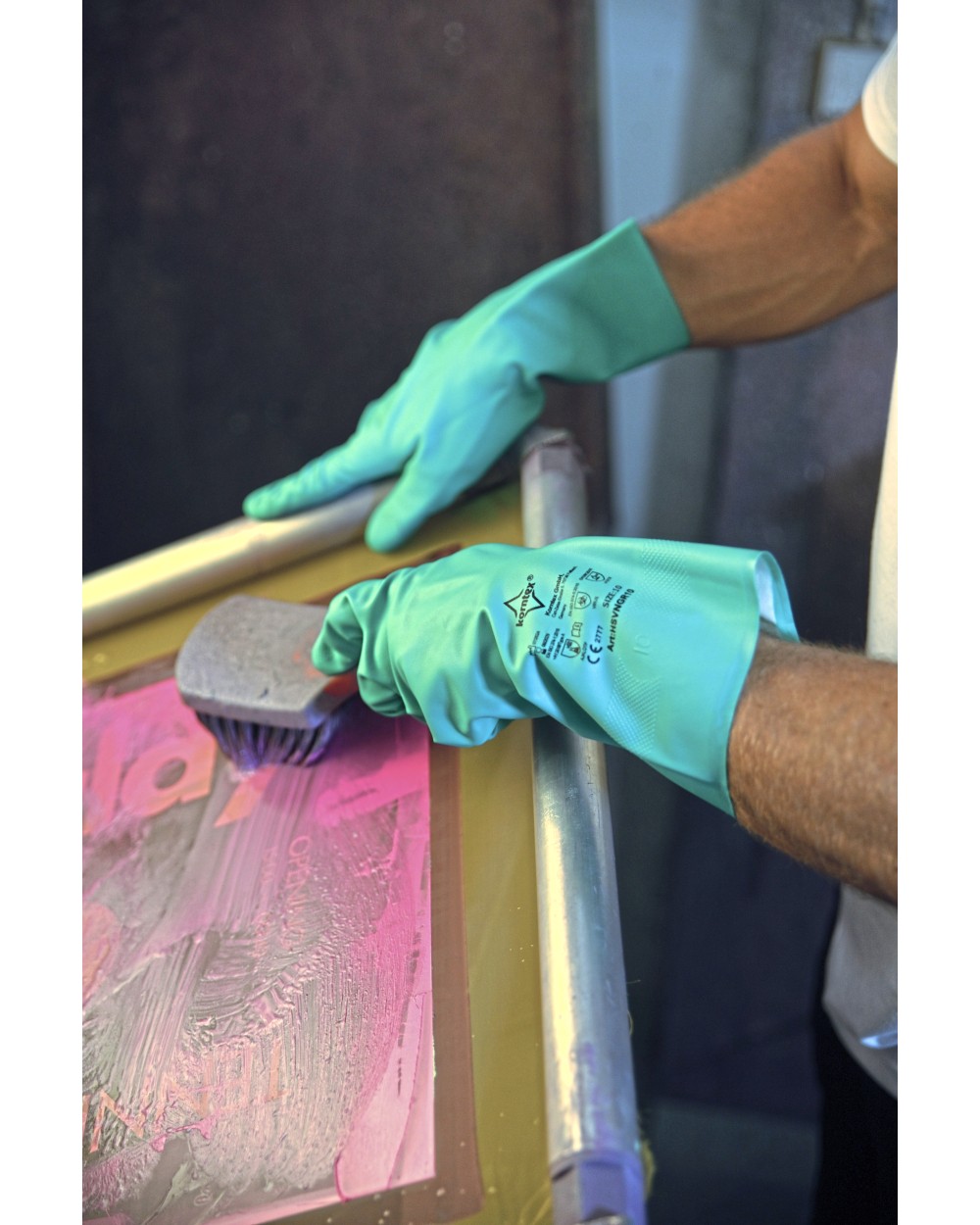Mutsen KORNTEX Nitrile Gloves Velourised Ankara voor bedrukking &amp; borduring