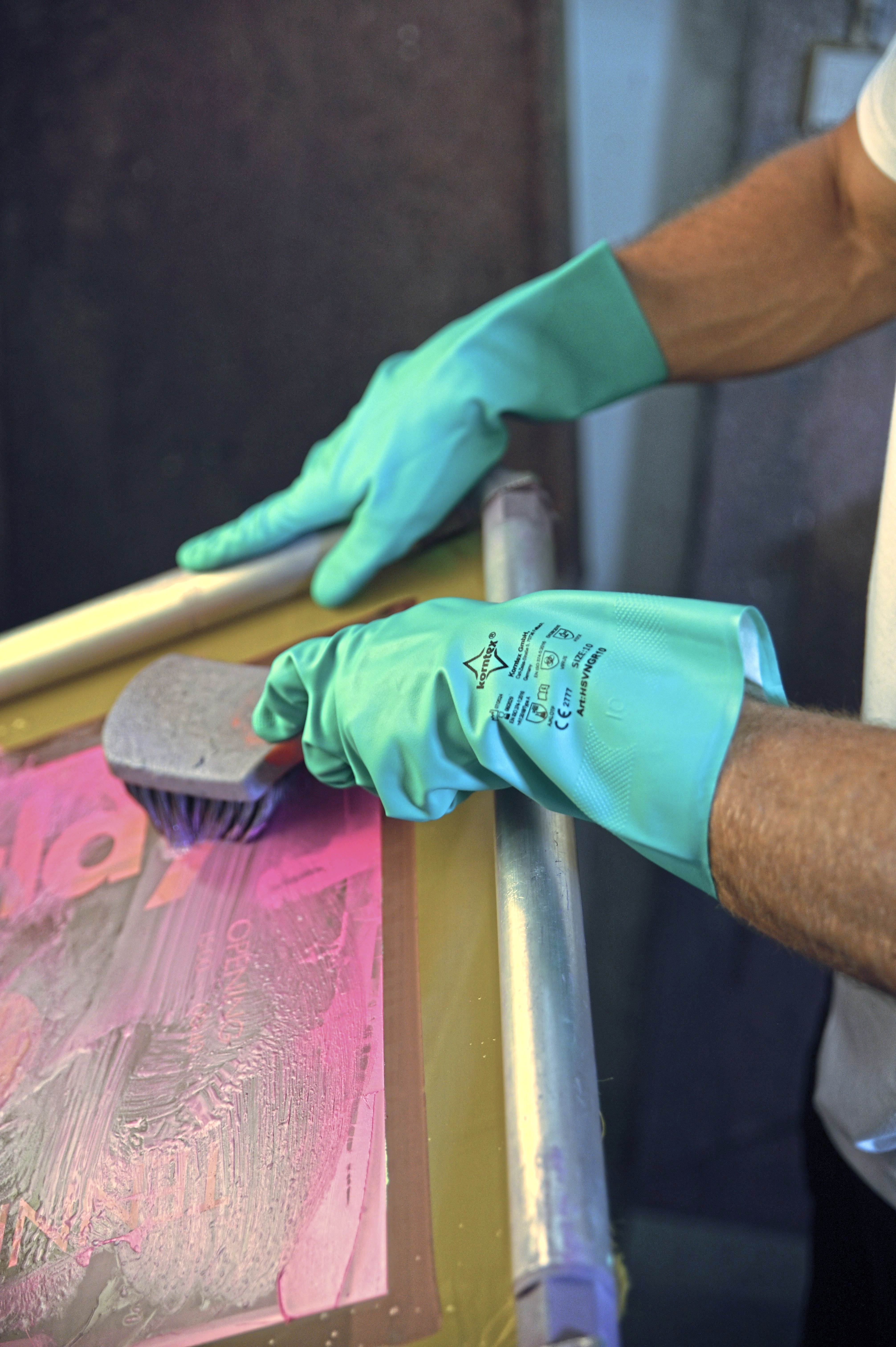 Mutsen KORNTEX Nitrile Gloves Velourised Ankara voor bedrukking &amp; borduring