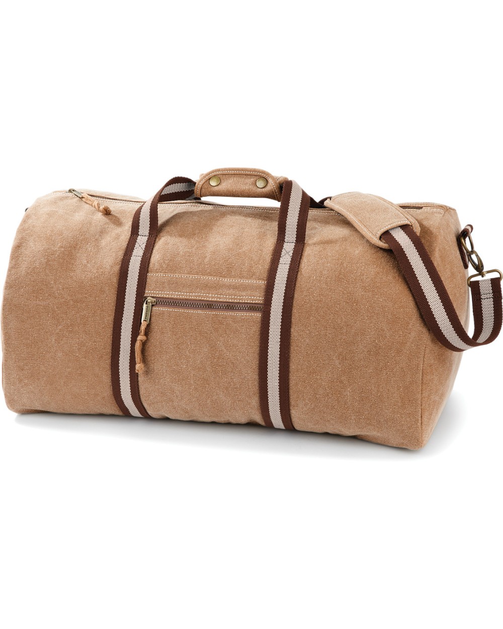 Tassen & Zakken QUADRA Vintage canvas weekendtas voor bedrukking &amp; borduring