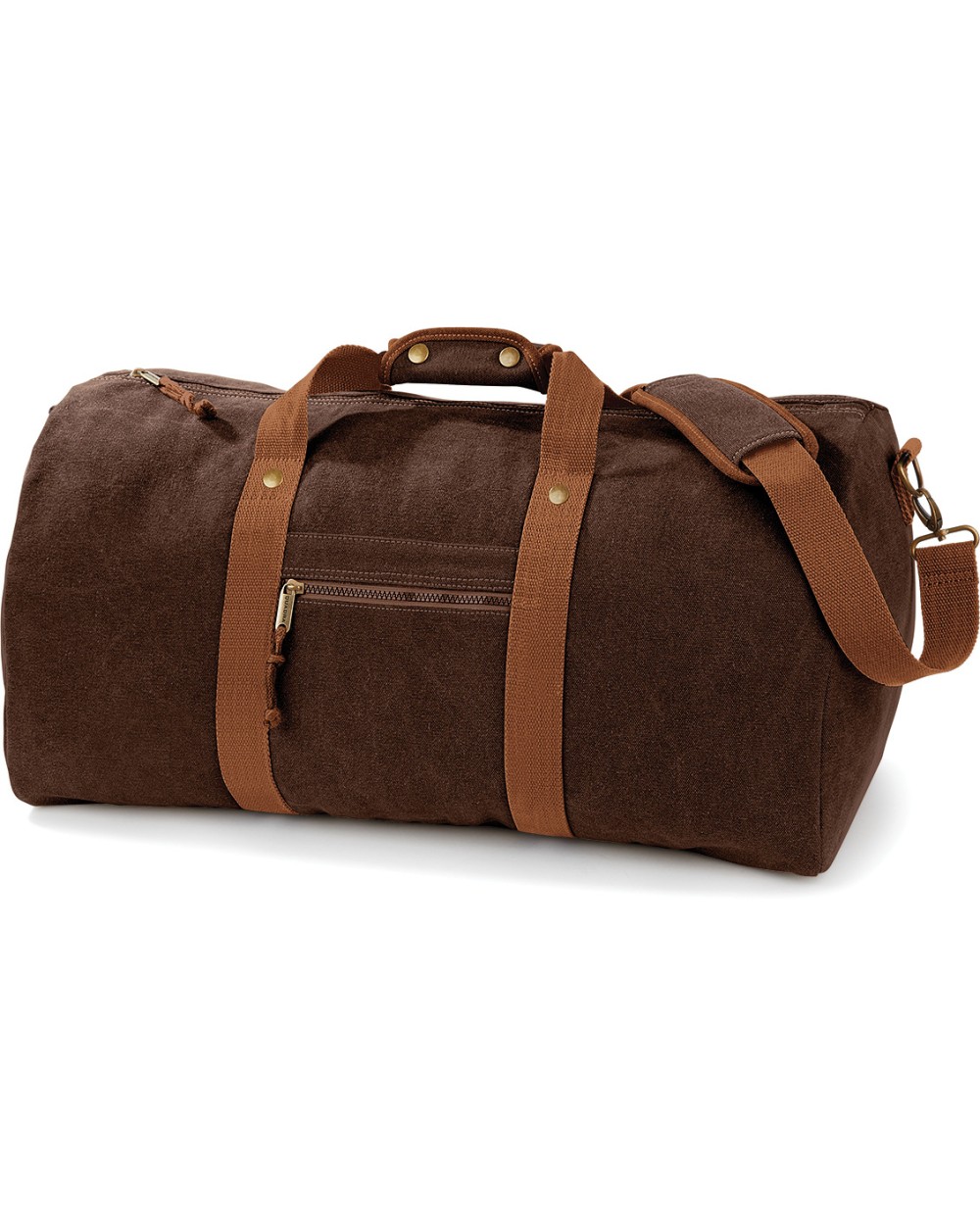 Tassen & Zakken QUADRA Vintage canvas weekendtas voor bedrukking &amp; borduring