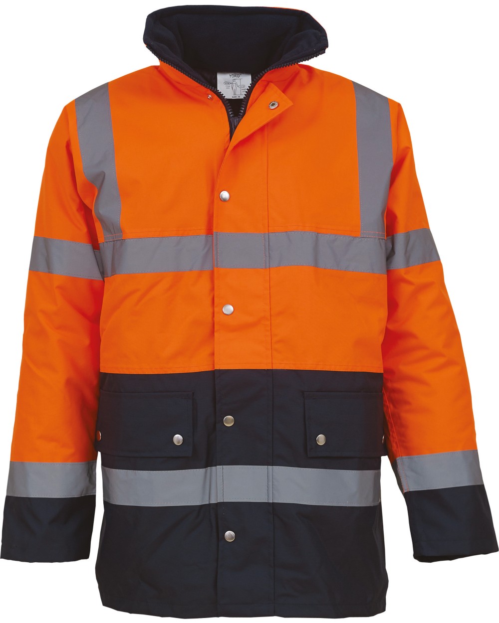 YOKO Hi-Vis Contrast Jacket Jacken personalisierbar
