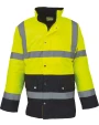 YOKO Hi-Vis Contrast Jacket Jacken personalisierbar