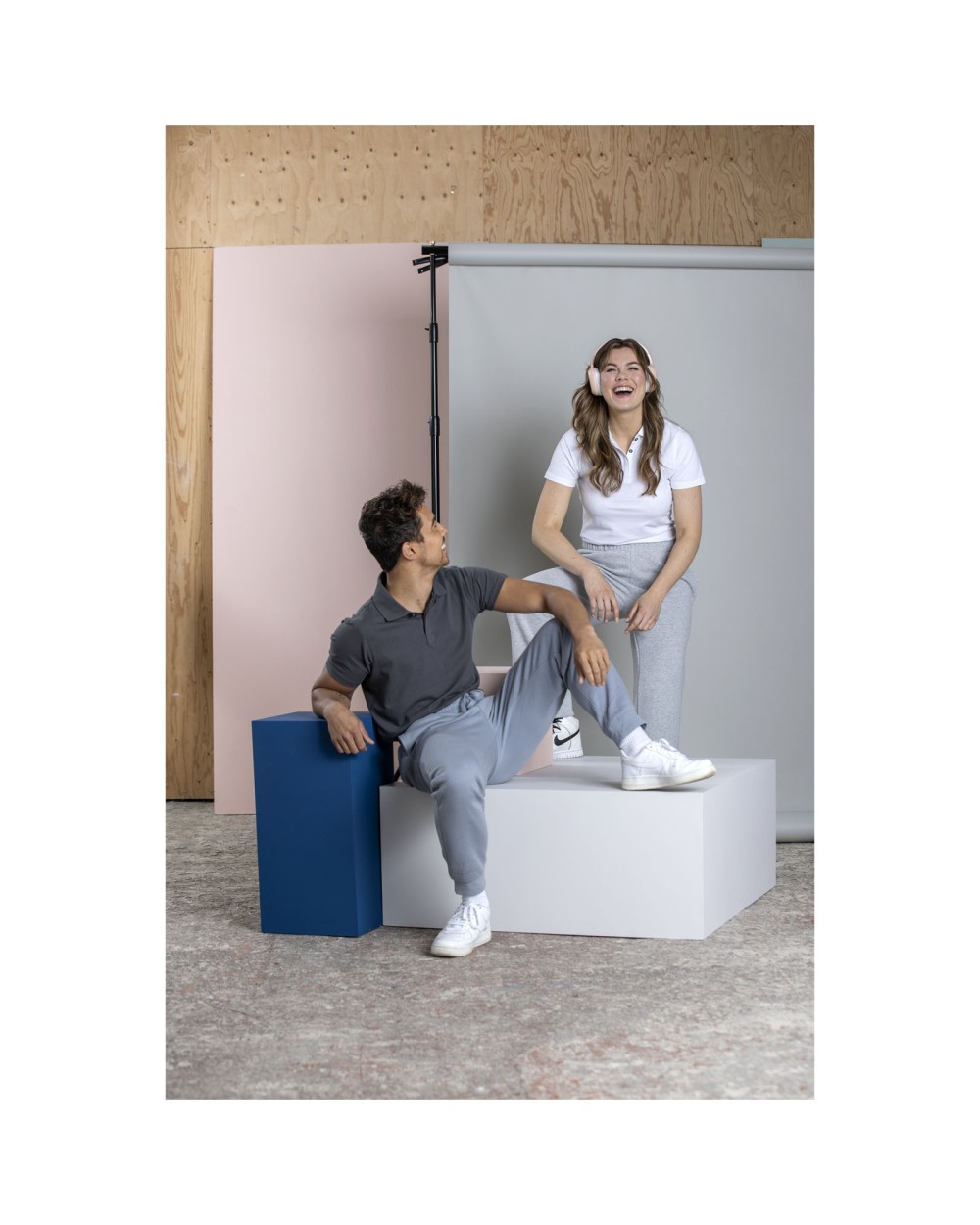 Polos personnalisable ELEVATE Polo Graphite bio manches courtes femme