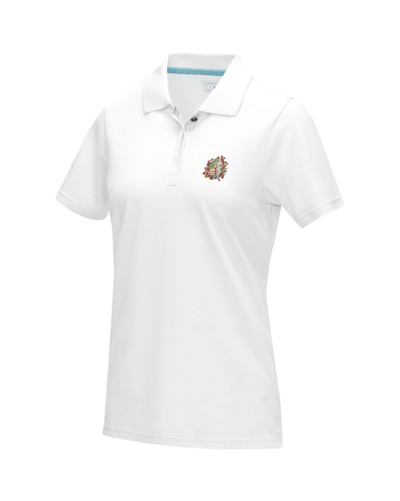 Polos personnalisable ELEVATE Polo Graphite bio manches courtes femme