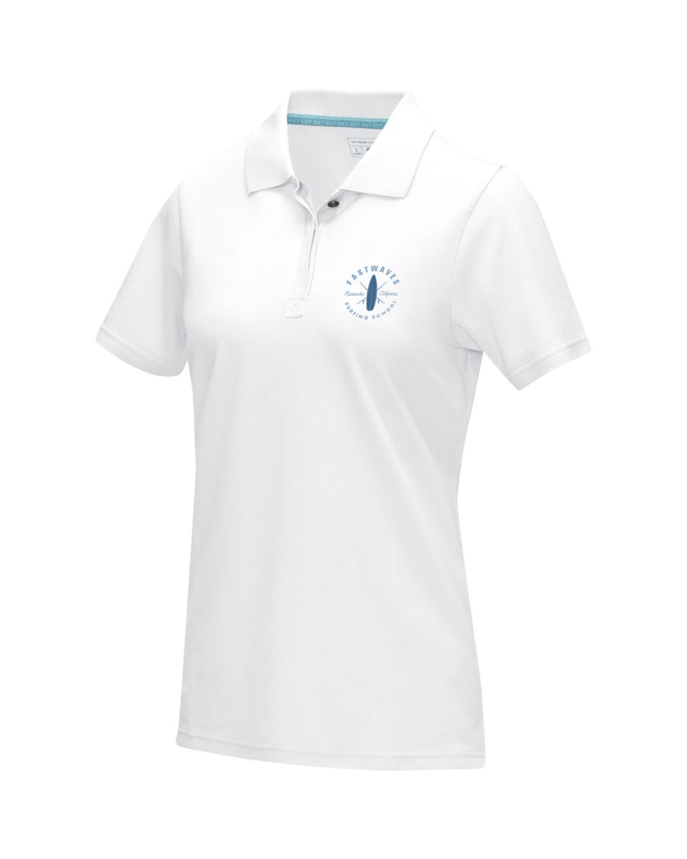 Polos personnalisable ELEVATE Polo Graphite bio manches courtes femme