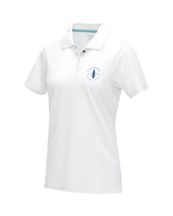 Polos personnalisable ELEVATE Polo Graphite bio manches courtes femme