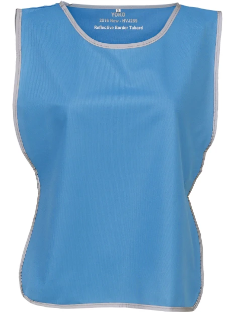YOKO Chasuble à bordure réfléchissante /api/colors/49a9191d-eea9-4382-af55-65eac0ecb38d personnalisable