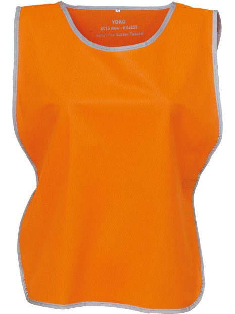 YOKO Chasuble à bordure réfléchissante /api/colors/8788d1a4-2991-42d8-b4b7-20a97adc9f24 personnalisable