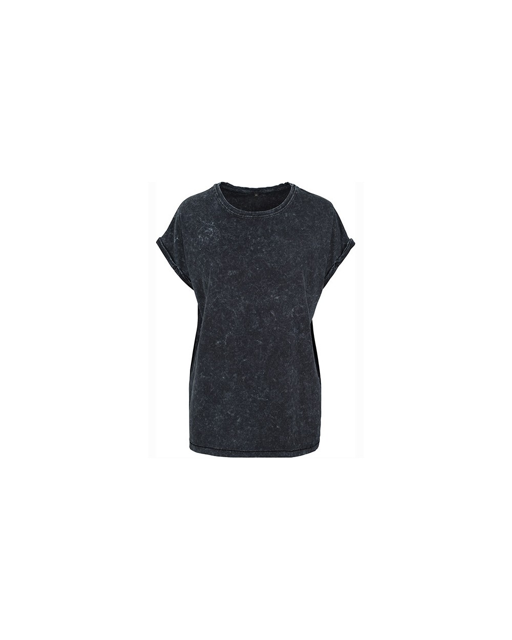 T-shirts BUILD YOUR BRAND LADIES ACID WASHED EXTENDED SHOULDER TEE voor bedrukking &amp; borduring