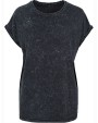 T-Shirts personnalisable BUILD YOUR BRAND LADIES ACID WASHED EXTENDED SHOULDER TEE