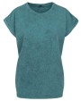 T-Shirts personnalisable BUILD YOUR BRAND LADIES ACID WASHED EXTENDED SHOULDER TEE