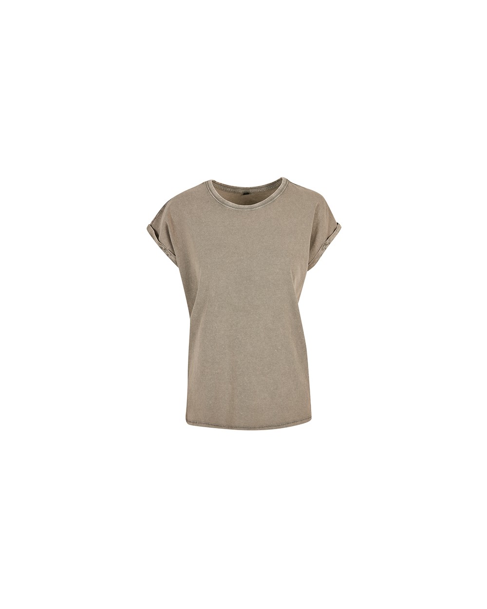 T-shirts BUILD YOUR BRAND LADIES ACID WASHED EXTENDED SHOULDER TEE voor bedrukking &amp; borduring
