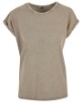 T-Shirts personnalisable BUILD YOUR BRAND LADIES ACID WASHED EXTENDED SHOULDER TEE