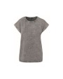 T-Shirts personnalisable BUILD YOUR BRAND LADIES ACID WASHED EXTENDED SHOULDER TEE