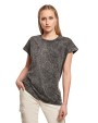 T-Shirts personnalisable BUILD YOUR BRAND LADIES ACID WASHED EXTENDED SHOULDER TEE