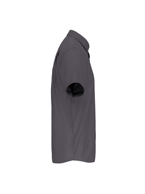 KARIBAN Chemise micro-sergé manches courtes sans repassage /api/colors/a74dfbdb-7821-4e15-a7e5-fe07498d41c7 personnalisable