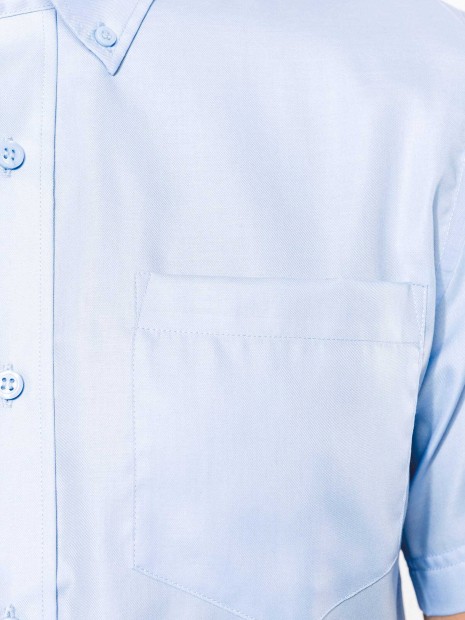 Chemises à personnaliser KARIBAN Chemise micro-sergé manches courtes sans repassage 